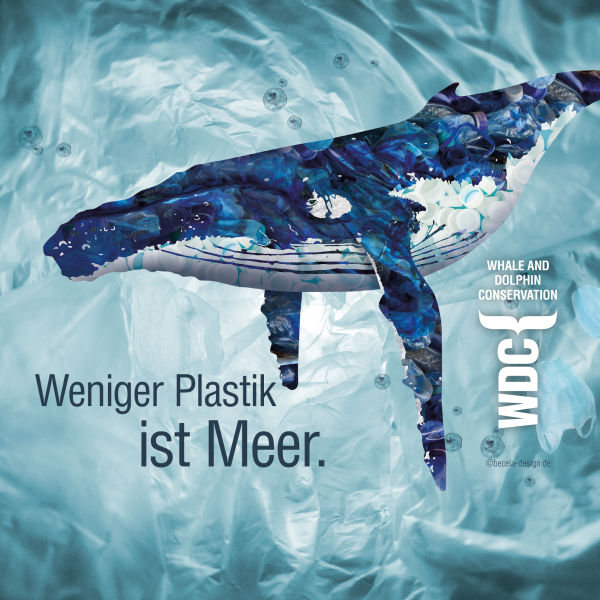 Titelmotiv der Aktion „Weniger Plastik ist Meer“